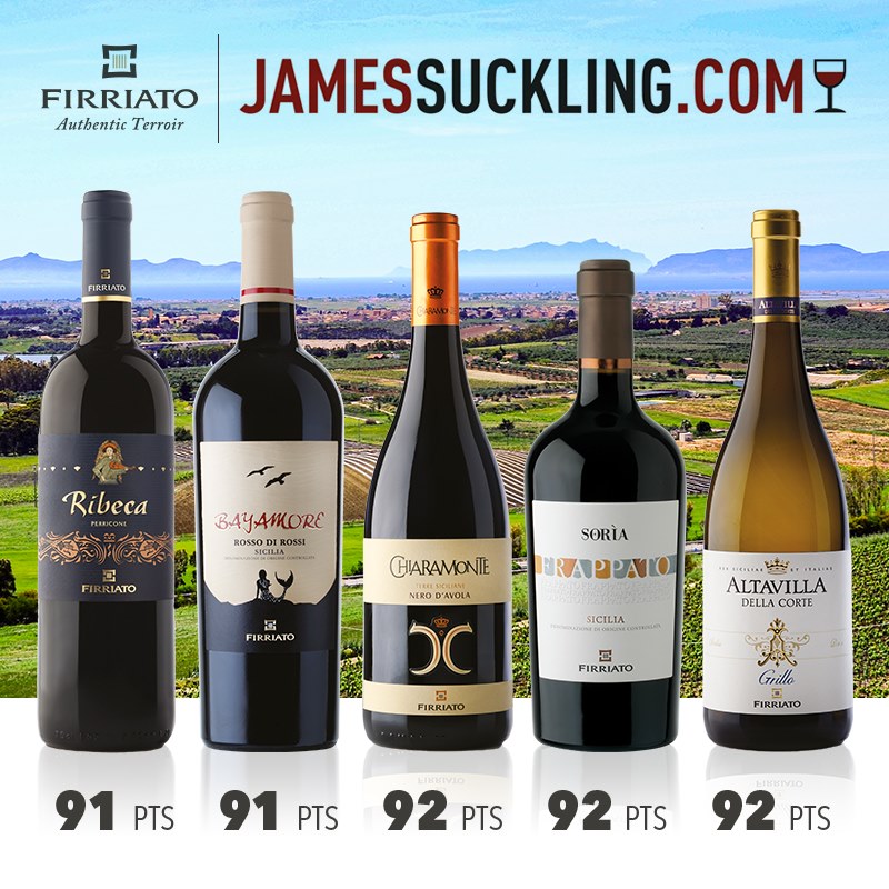 James Suckling premia i vini Firriato | Sicilia da Gustare